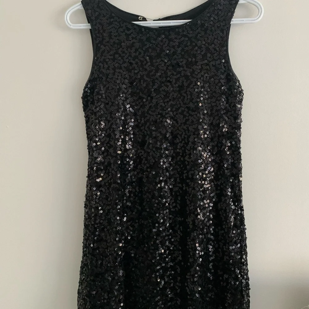H&M Black Sequin Mini Dress - Picture 1 of 4